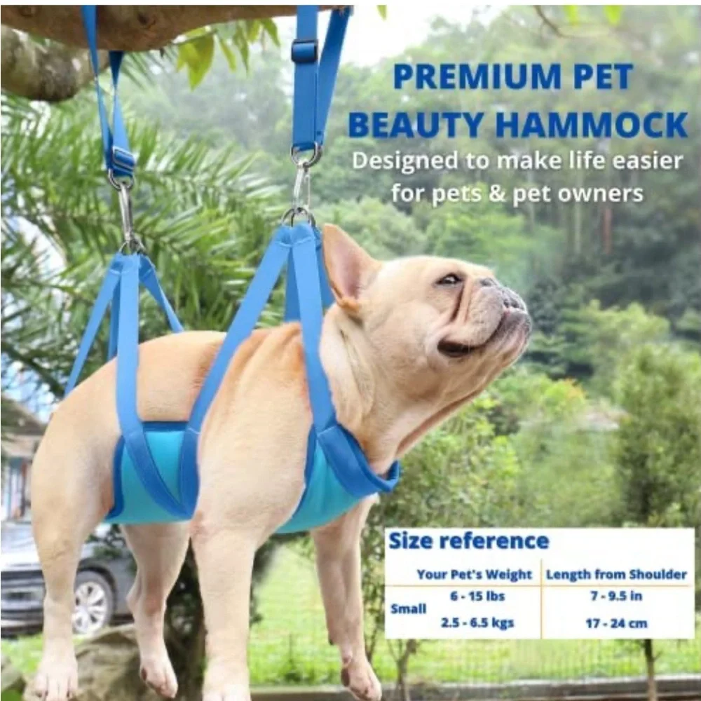 Pawca Premium Dog Grooming Hammock for Small Dogs & Cat Grooming Hammock